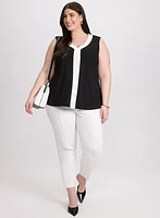 Contrast Trim Top