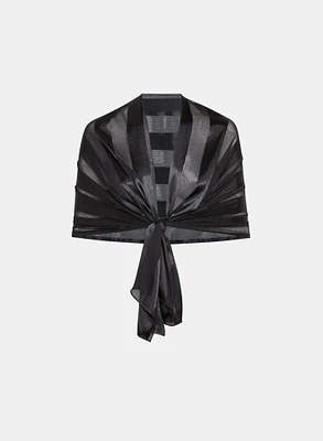 Stripe Print Shawl