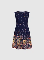 Floral Trim Dress