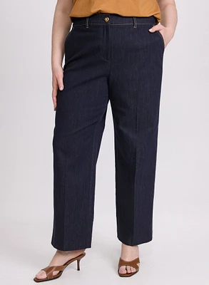 Olivia Denim Wide-Leg Pants