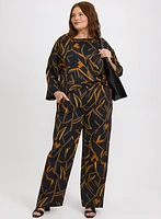 Joseph Ribkoff - Abstract Striped Blouse
