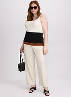 Knit Colour Block Tank Top