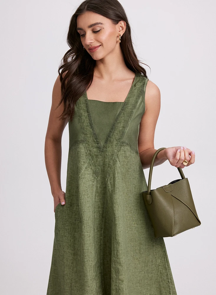 Linen Midi Dress