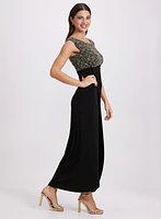 Sequined Empire Waist Dress