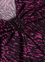 Abstract Buckle Embellished Top