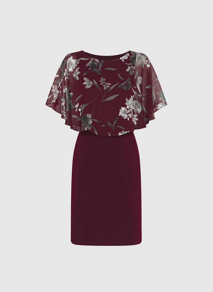 Robe à superposition florale