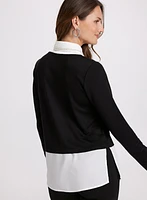 Layered Poplin Top