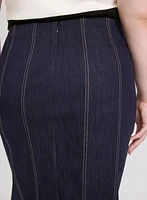 Jupe crayon en denim
