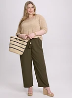 Olivia Crinkled Wide-Leg Pants