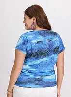 Embellished Abstract T-Shirt