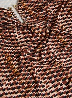 Tile Print U-Ring Top