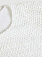 Haut en crochet à manches courtes