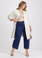 Collarless Duster Jacket