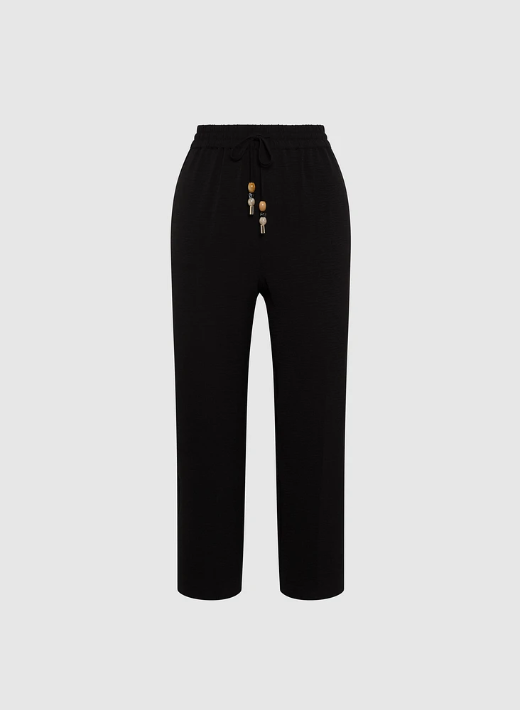 Straight-Leg Drawstring Capris