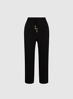 Straight-Leg Drawstring Capris