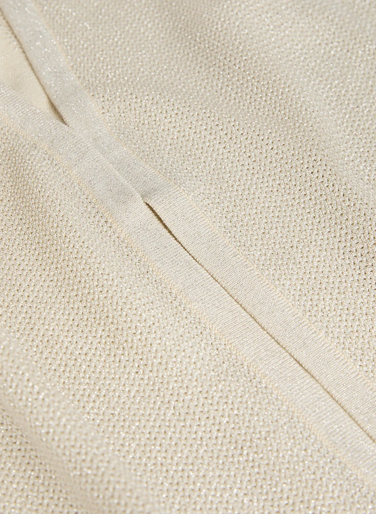 Metallic Thread Cardigan