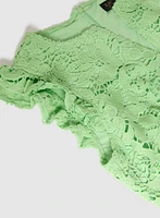 Robe en dentelle à motif floral
