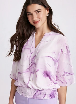 Marble Print Blouse