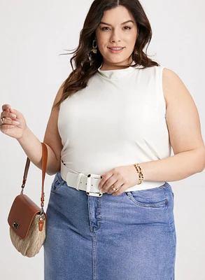 Joseph Ribkoff - Sleeveless Mock Neck Tunic