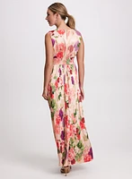 Floral Satin Dress