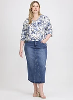 Paisley Print Top