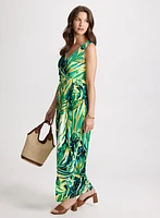 Tropical Print Maxi Dress