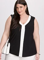 Contrast Trim Top
