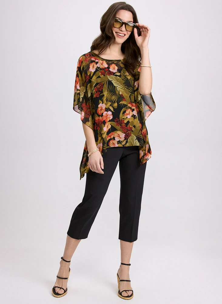 Studded Cotton-Blend Capris