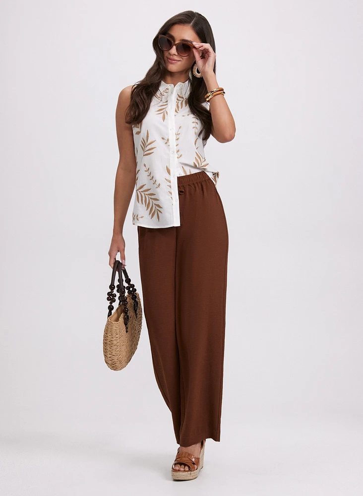 Tropical Embroidered Blouse