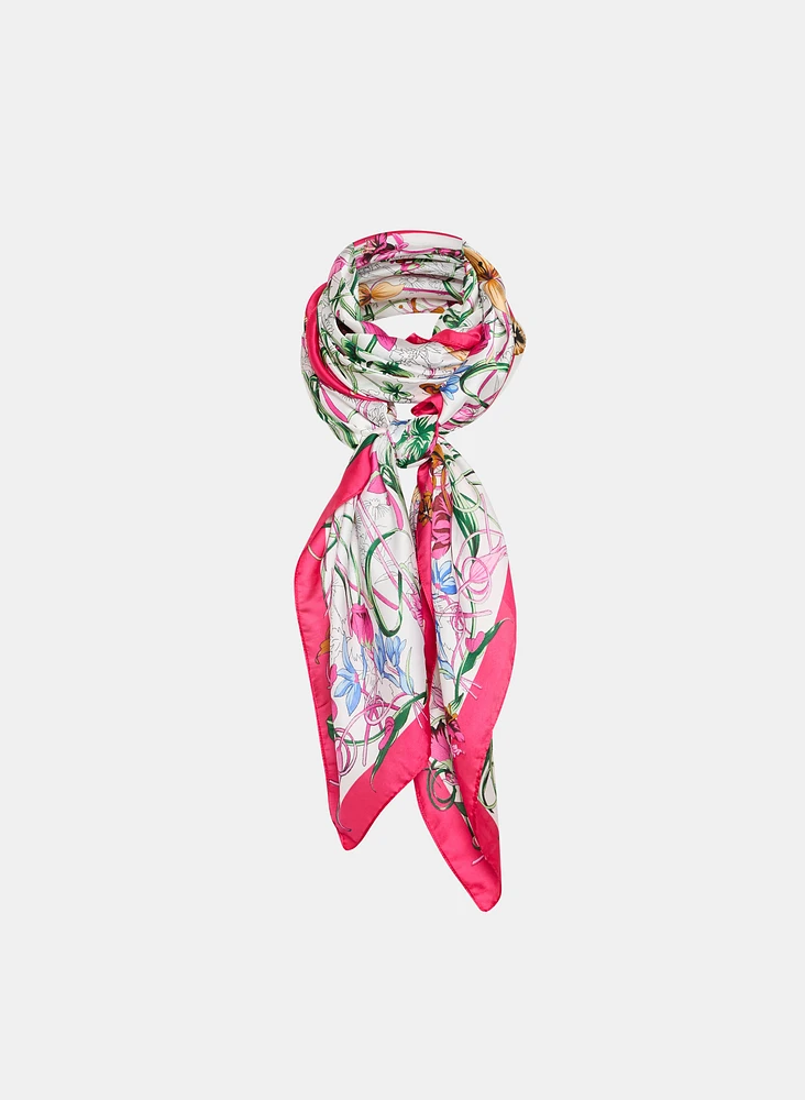 Foulard à motif floral
