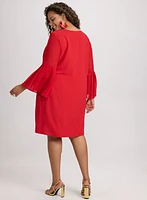 Joseph Ribkoff - Pleated Sleeve Dress