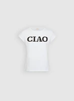 'Ciao' Cotton & Modal T-Shirt