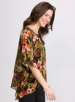 Tropical Print Blouse