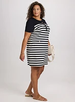 Striped A-Line Dress