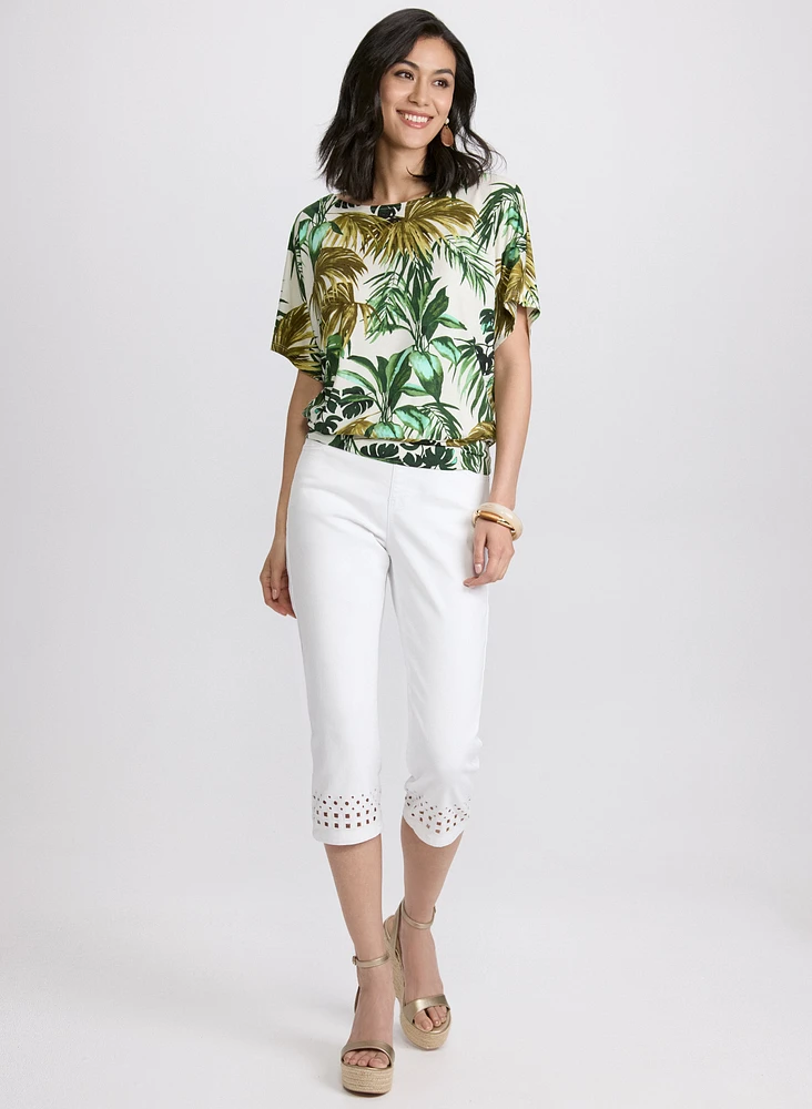 Tropical Print Top