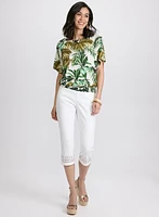 Tropical Print Top