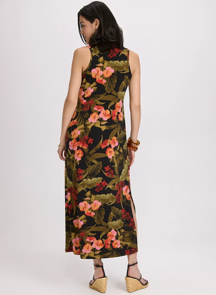 Robe maxi tropicale