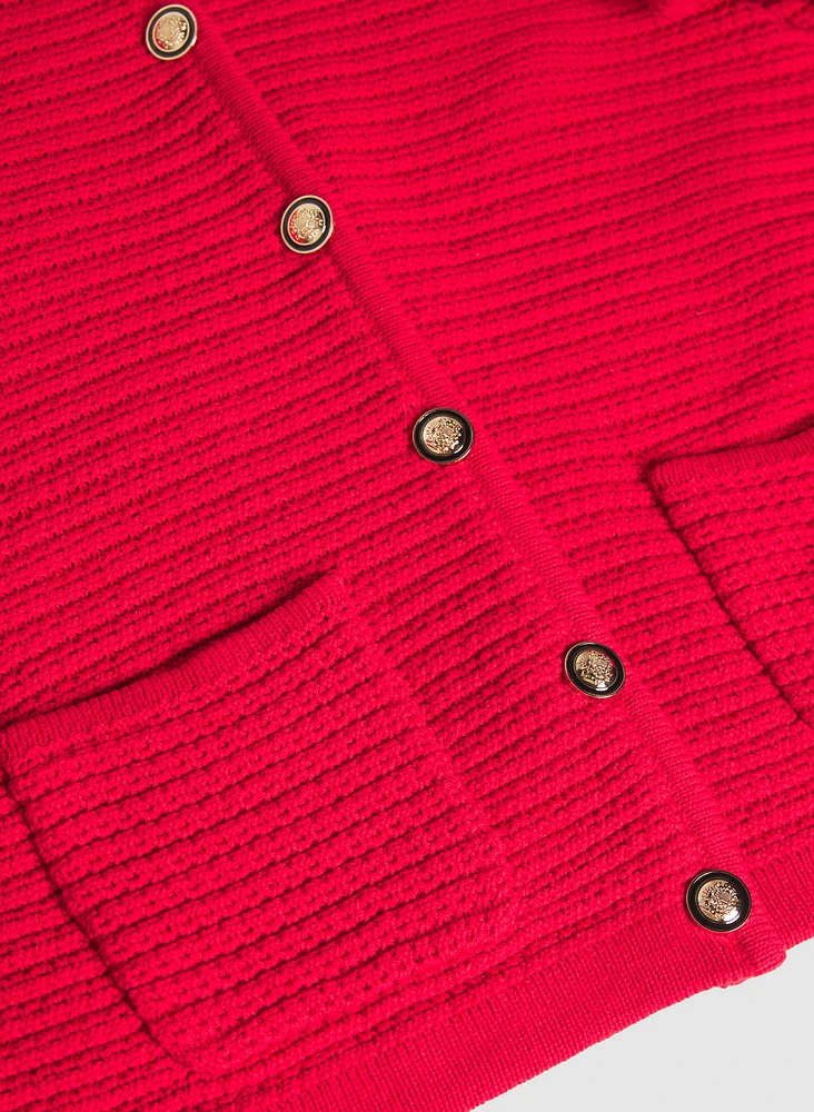 Cardigan en tricot texturé