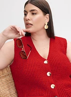 Melanie Lyne - Cardigan boutonné sans manches