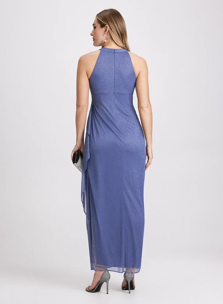 Sparkling Halter Neck Dress