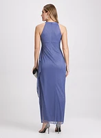 Sparkling Halter Neck Dress