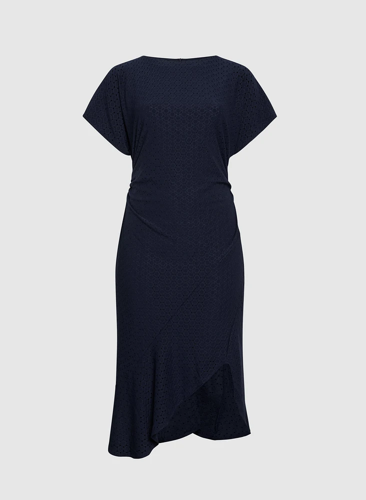 Eyelet Midi Dress