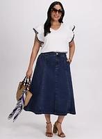 Denim Trim T-Shirt