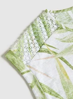Tropical Crochet Detail T-Shirt