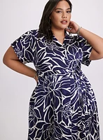 Robe de jour à motif floral