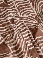 Abstract Cotton Blouse