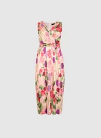 Floral Satin Dress