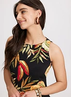 Tropical Print Maxi Dress