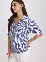 Striped Cotton Blouse