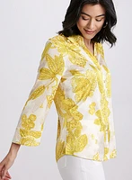 Satin Floral Blouse
